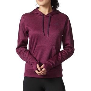 Adidas climawarm purple/maroon hoodie